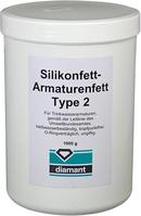 Silikonfett Type2 diamantTrinkwasserarm. 1kg Dose