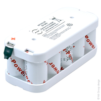 Pack(s) Batterie eclairage secours 10xDH4-5/70 HT 5S2P ST2 6V 8Ah Cosse
