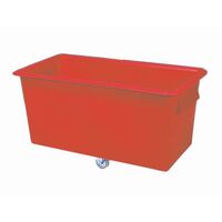 Slingsby large tapered plastic container trucks red