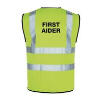 High vis first aider vest, x large