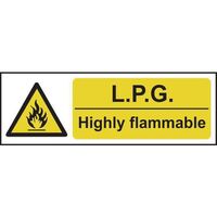 Lpg highly flammable sign