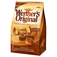 Werthers Orginal Karamell, Schokolade, Bonbon, 153g Beutel