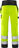 High Vis Green Handwerkerhose Kl.2, 2641 GPLU Warnschutz-gelb/schwarz - Rückansicht