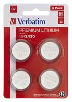 Verbatim lítium gombelem CR2430 (4db/csomag) (49534)