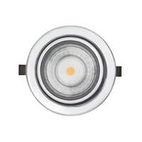 LED Möbeleinbau-Downlight N 5022 COB, Ø 6.8cm, 350mA, 3.3W 3000K 180lm 100°, CRi >90, dimmbar, schwenkbar, Chrom