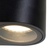 Außenwandleuchte LOGAN, IP44, Down, rund, inkl. GU10 LED 4W 2700K 345lm (schaltbar), Glas klar, aluminium schwarz