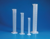 50ml Measuring Cylinders PP Tall Form Class B Moulded Graduations