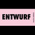 SoldanPlus Bedruckte Haftnotizen: ENTWURF, rosa