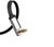 Kabel przewód płaski kątowy audio AUX 3.5mm minijack 0.5m czarny