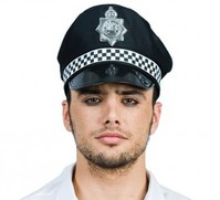 Gorra de Policía con Placa Universal Adulto