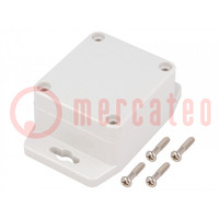 Enclosure: multipurpose; X: 58mm; Y: 64mm; Z: 35mm; with fixing lugs
