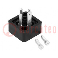 Connector: valve connector; socket; form C; 8mm; male; PIN: 4; 6A