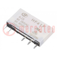 Relay: electromagnetic; SPDT; Ucoil: 6VDC; 6A; 6A/250VAC; 6A/30VDC
