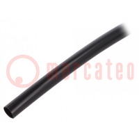 Insulating tube; PVC; black; -20÷125°C; Øint: 5mm; L: 10m; UL94V-0