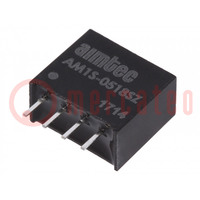 Convertisseur: DC/DC; 1W; Ud'entrée: 4,5÷5,5V; Ubase: 18VDC; SIP4