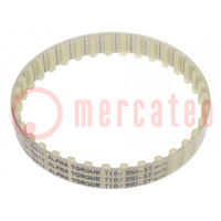 Timing belt; T10; W: 16mm; H: 4.5mm; Lw: 350mm; Tooth height: 2.5mm