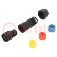 Conector: redondos; enchufe; para conducto; PIN: 3; hembra; X-Lok