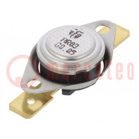 Sensor: thermostat; SPST-NC; 80°C; 16A; 250VAC; connectors 6,3mm