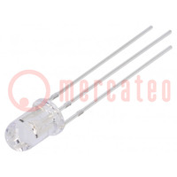 LED; 5mm; rosso/giallo; 30°; Frontale: convesso; 5V; Nr usc: 3
