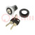 Switch: rotary with ID-key; 22mm; Stabl.pos: 1; IP65; Pos: 3