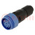 Connector: circular; plug; female; PIN: 6; w/o contacts; for cable