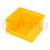 Container: cuvette; plastic; yellow; 102x100x60mm