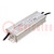 Power supply: switched-mode; LED; 180W; 12VDC; 8.33A; 90÷305VAC