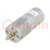 Motor: DC; with gearbox; LP; 6VDC; 2.4A; Shaft: D spring; 11rpm