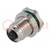 Connector: M5; contact; vrouwelijk; THT; PIN: 3; IP67; 60V; 1A