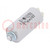 Capacitor: for discharge lamp; 8uF; 250VAC; ±10%; Ø30x70mm; 6