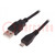 Cable; USB 2.0; USB A plug,USB B micro plug; 1.8m; black