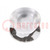 LED lens; round; plexiglass PMMA; transparent; 32÷45°; H: 14.7mm