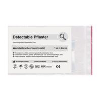 Pflasterverband detectable 1m x 6cm