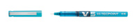 Tintenroller Hi-Tecpoint V5, ClimatePartner-zertifiziertes Produkt, dokumentenecht, mit Needle-Point-Spitze, 0.5mm (F), Hellblau