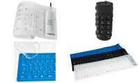 LogiLink Flexible Silikon-Tastatur, kabelgebunden, schwarz (11115554)
