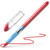 Kugelschreiber Slider Basic, Kappenmodell, XB, rot, Schaftfarbe: transparent