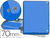 CARPETA PROYECTOS PARDO FOLIO LOMO 70 MM CARTON FORRADO AZUL CON BROCHE