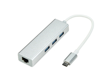 ProXtend USBC-ETHUSB3X3-S dokkoló állomás és port replikátor Vezetékes USB 3.2 Gen 1 (3.1 Gen 1) Type-C Ezüst
