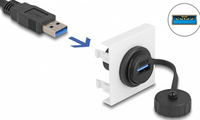 DeLOCK 81410 USB-kabel 0,045 m USB 3.2 Gen 1 (3.1 Gen 1) USB A Zwart, Wit
