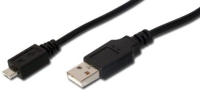 Digitus 1.8m USB 2.0 USB Kabel 1,8 m USB A Micro-USB A Schwarz