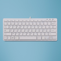 R-Go Tools Compact R-Go keyboard AZERTY (BE), wired, white