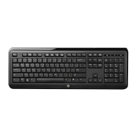 HP 697308-CG1 keyboard USB QWERTZ Czech Black