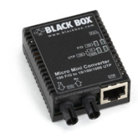 Black Box LMC403A hálózati média konverter 1000 Mbit/s 1310 nm Single-mode Fekete