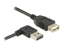 DeLOCK 2m, USB 2.0-A - USB 2.0-A USB Kabel USB A Schwarz