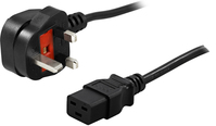 PowerWalker 91010030 power cable Black 1.8 m BS 1363 C19 coupler