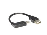 Alcasa USB A/USB A, 0.3 m USB Kabel 0,3 m USB 2.0 Schwarz