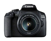 Canon EOS 2000D BK 18-55 IS II EU26 SLR fényképezőgép készlet 24,1 MP CMOS 6000 x 4000 pixelek Fekete