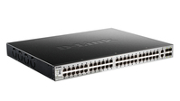 D-Link DGS-3130-54PS Vezérelt L3 Gigabit Ethernet (10/100/1000) Ethernet-áramellátás (PoE) támogatása Fekete, Szürke