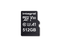 Integral 512GB MICRO SD CARD MICROSDXC UHS-1 U1 CL10 V30 A1 UP TO 100MBS READ 80MBS WRITE