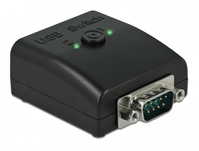 DeLOCK 87756 tussenstuk voor kabels USB 2.0 Type-B DB9 Zwart